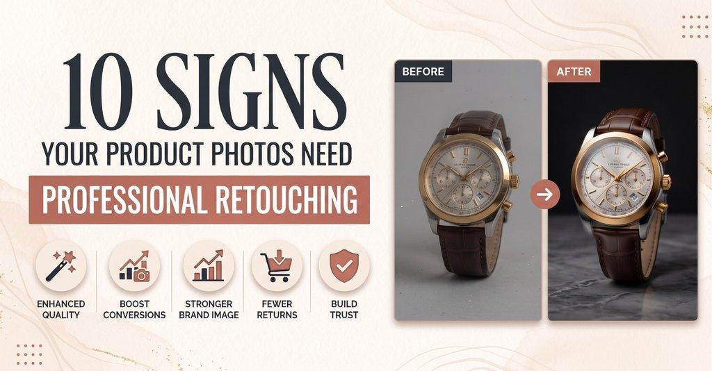 10 Signs Your Product Photos Need Professional Retouching - Cover Image